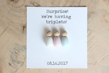 Load image into Gallery viewer, Pregnancy Announcement / Gender Reveal gift or party favour Twins Triplets Multiples