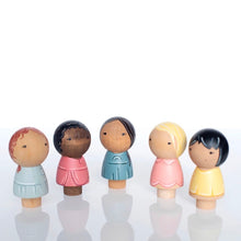 Load image into Gallery viewer, Kokeshi Friendship dolls set of 5