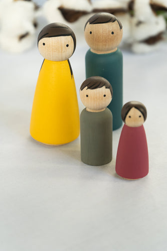 Pantone Peg Doll Family